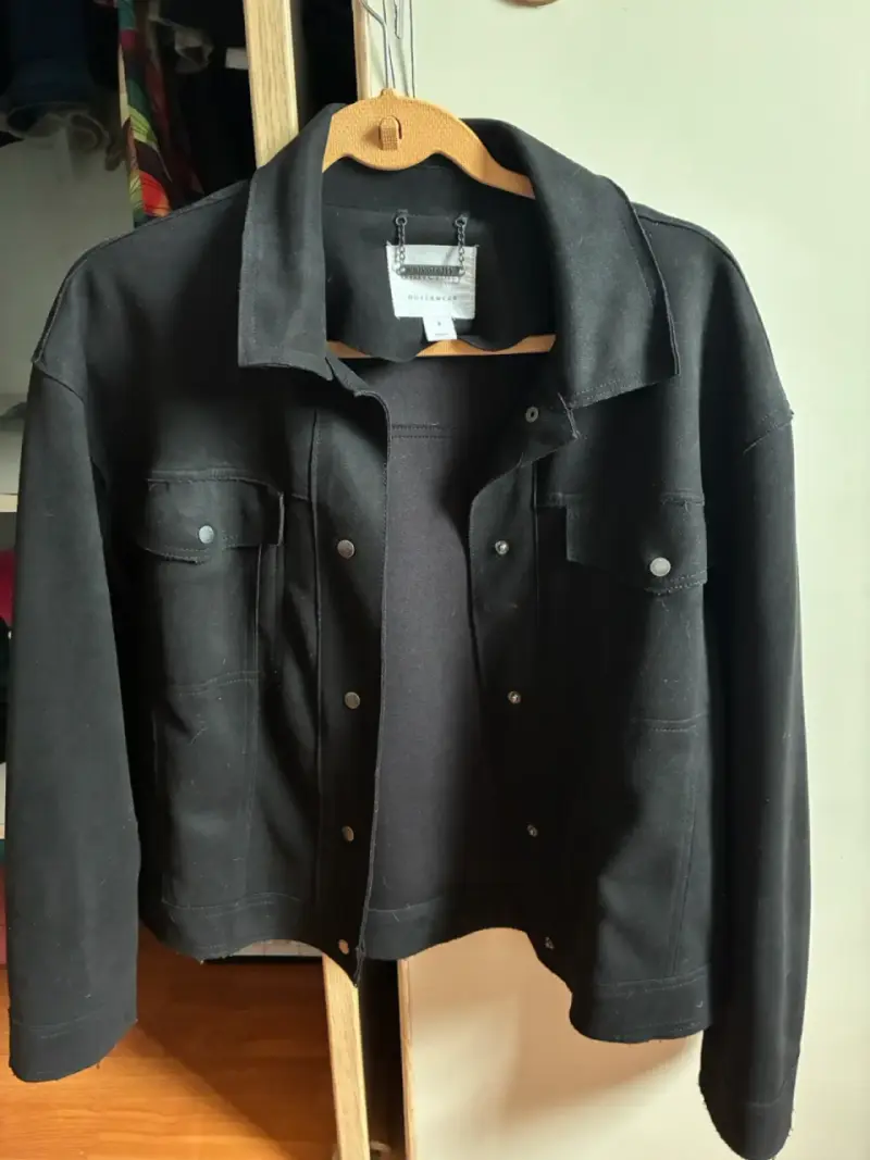 Chaqueta negra University talla S - 1