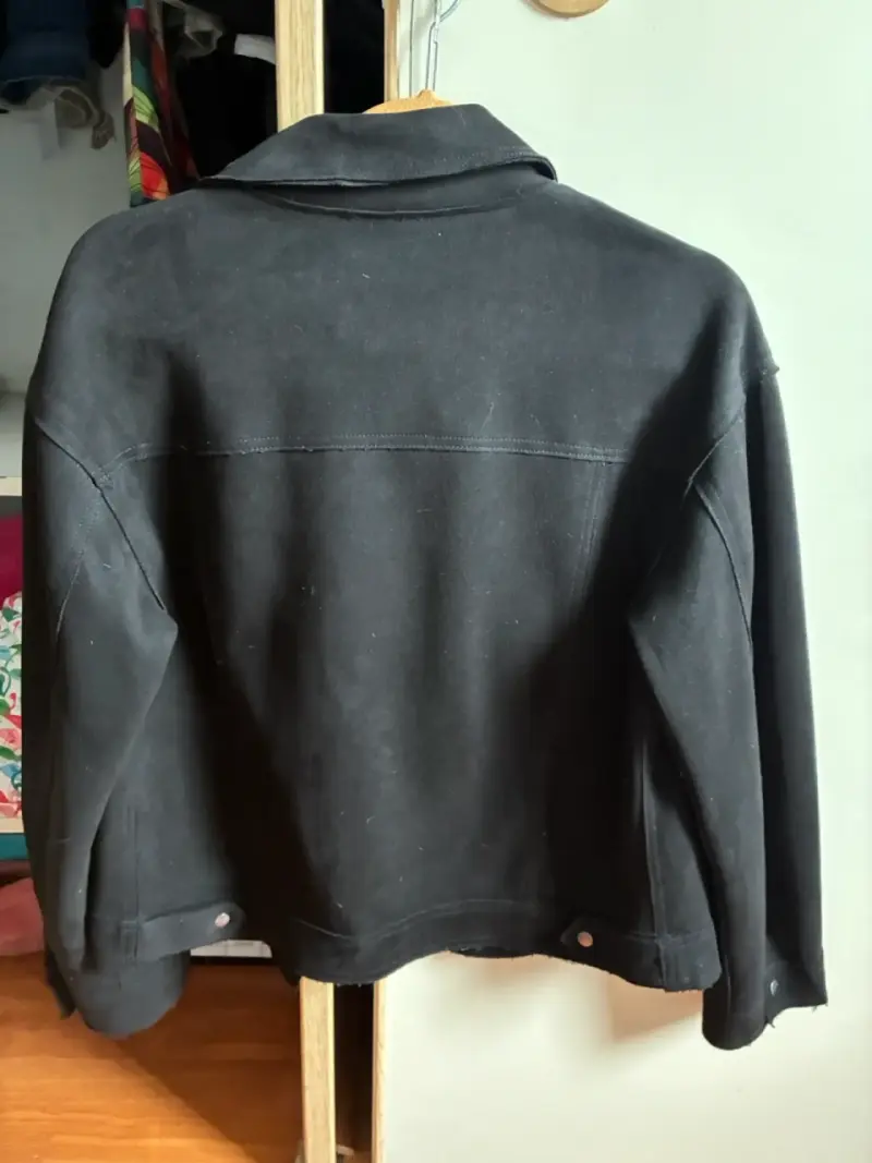 Chaqueta negra University talla S - 3