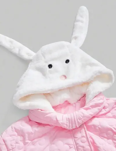🎀 Chaqueta acolchada rosada estilo kawaii ✨ - miniatura 1