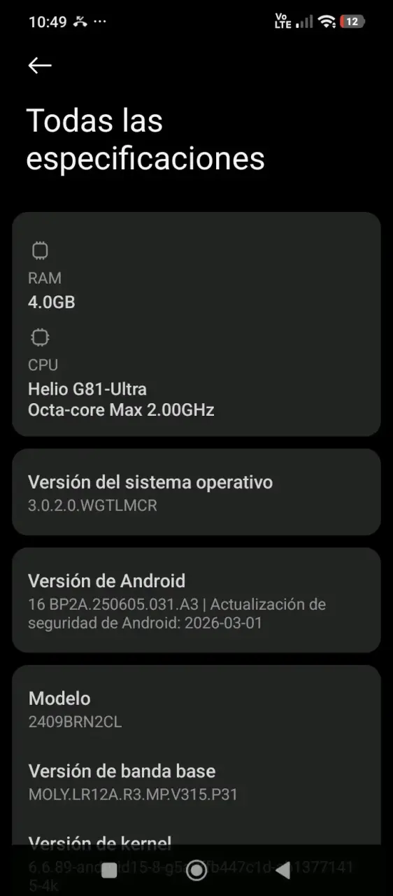 Smartphone Redmi con 4GB RAM y Helio G81-Ultra - 1