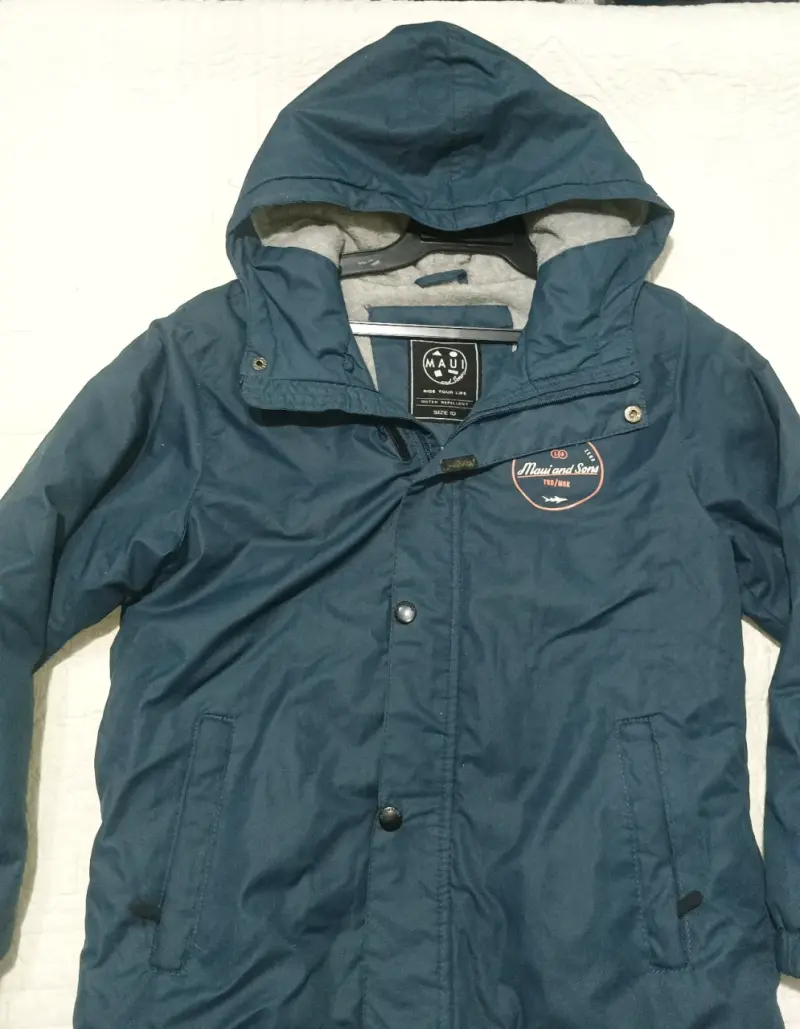 Parka azul con capucha Maui and Sons Talla 10 - 1