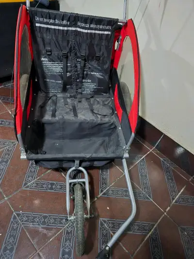 Carrito de Pase Caminata/Bicicleta Rojo y Negro - miniatura 5