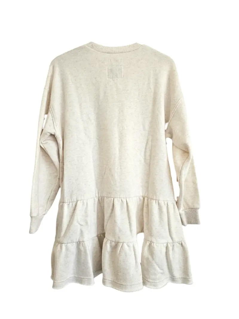 Vestido suéter beige casual para mujer - 2
