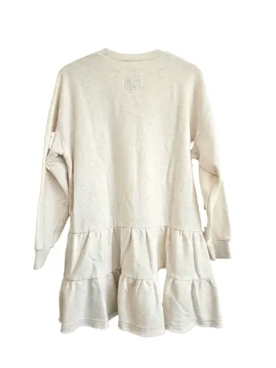 Vestido suéter beige casual para mujer - miniatura 2