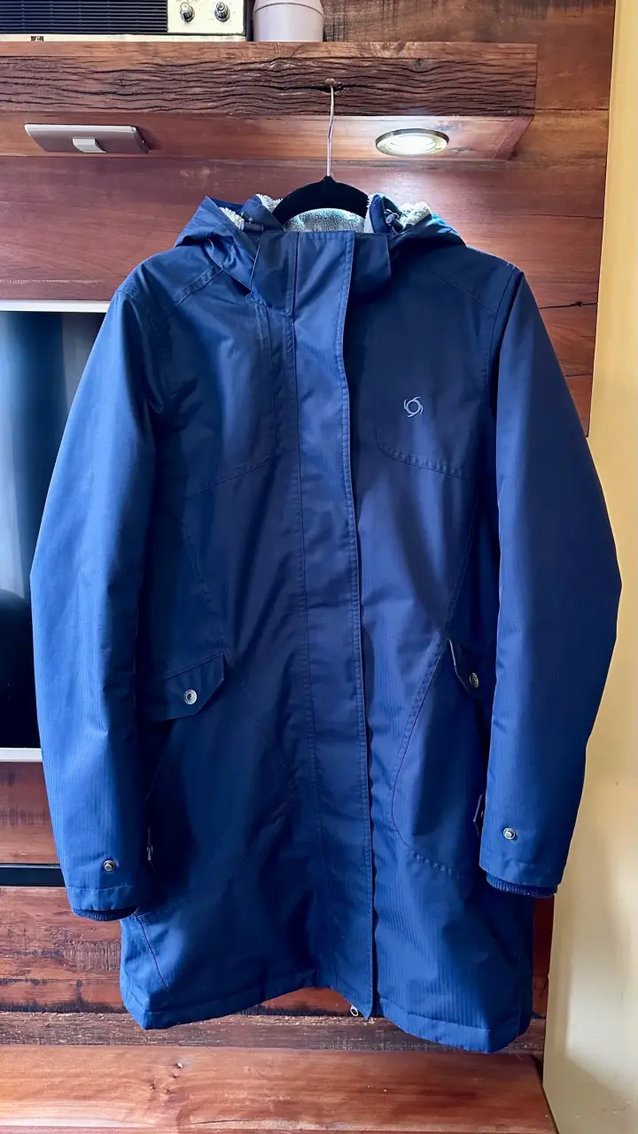 Parka azul para mujer Doite Heritage