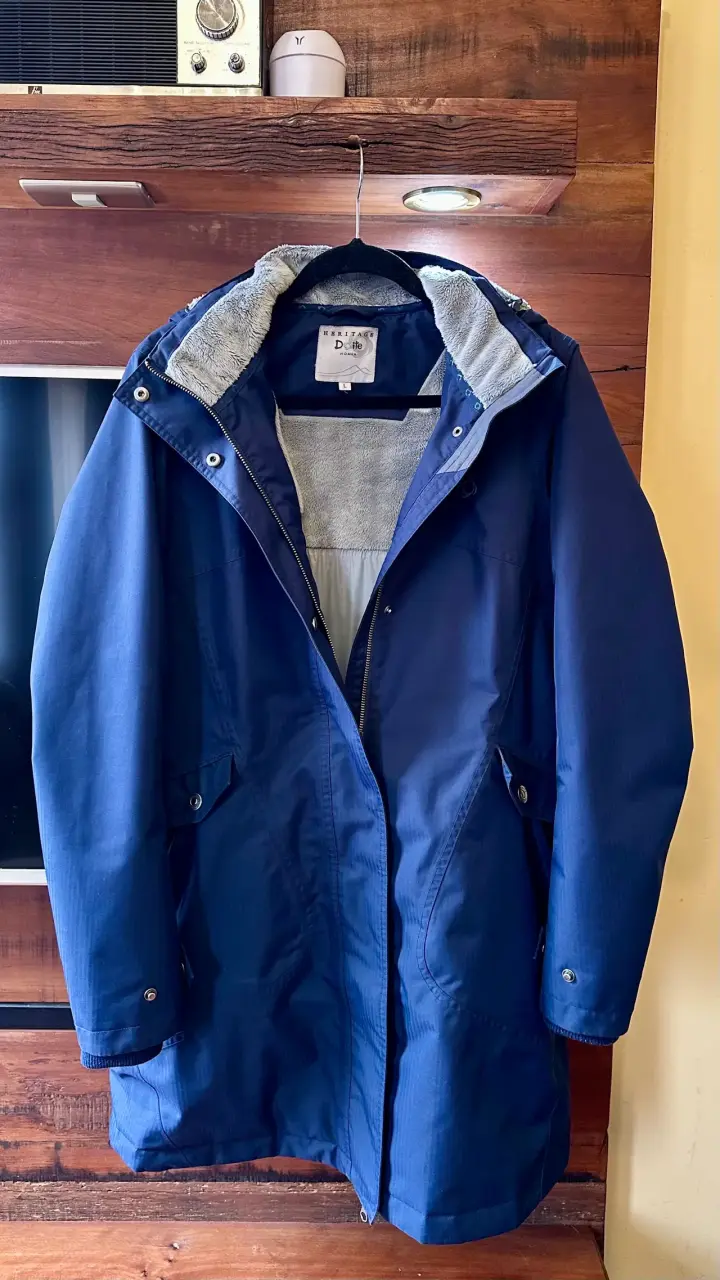 Parka azul para mujer Doite Heritage - 2