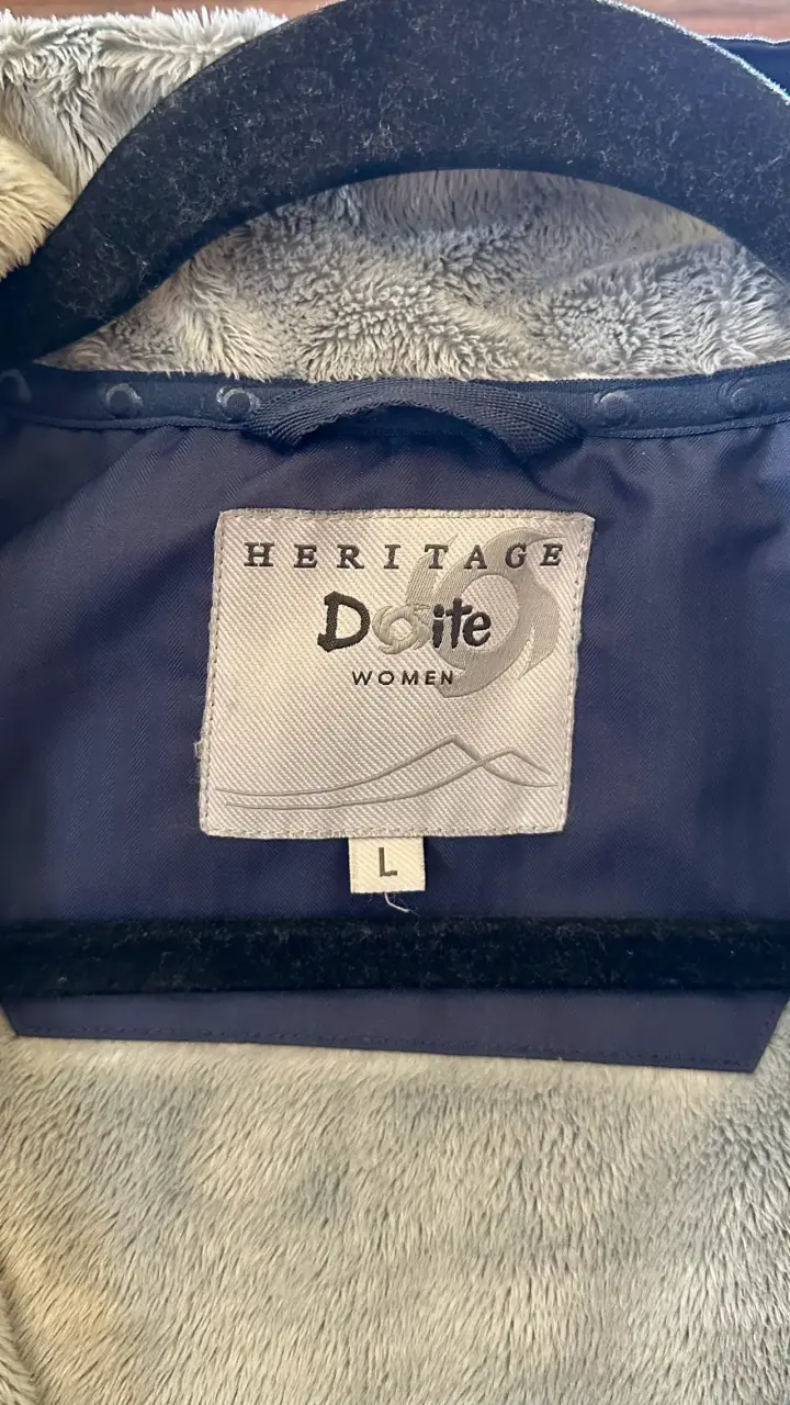 Parka azul para mujer Doite Heritage - 4