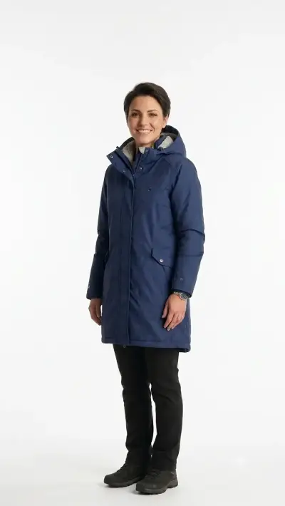 Parka azul para mujer Doite Heritage - miniatura 5