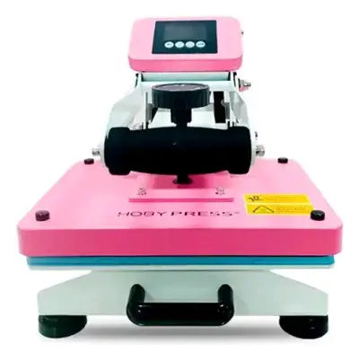 Prensa térmica Hoby Press rosa para sublimación - miniatura 1