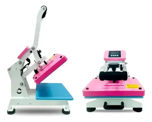 Prensa térmica Hoby Press rosa para sublimación - 2