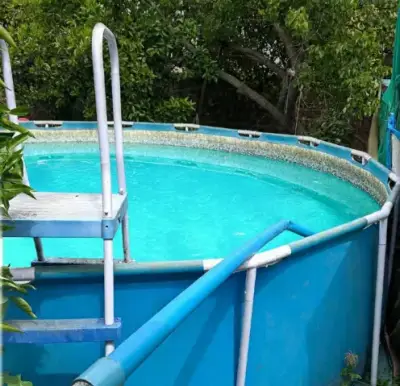 Piscina desmontable redonda con escalera - miniatura 2