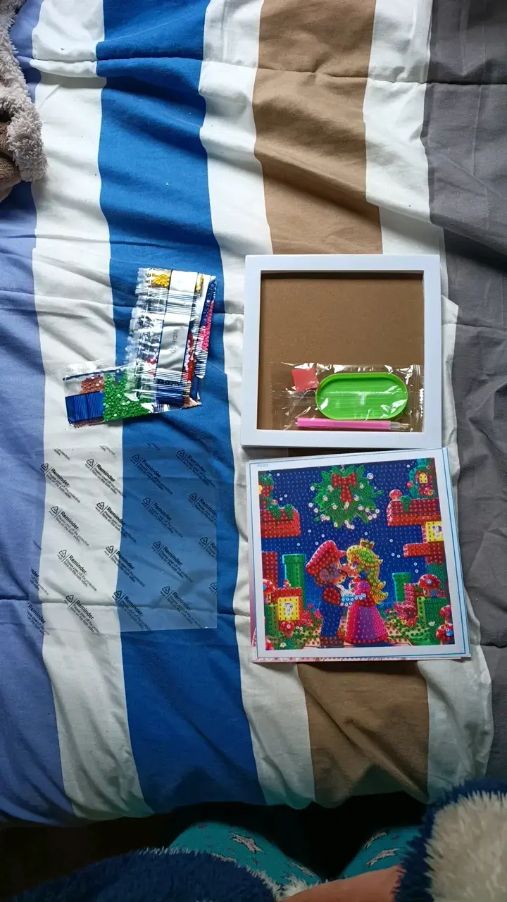 Kit de Pintura Diamante Mario y Princesa - 3