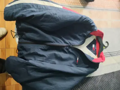 Chaqueta Tommy Hilfiger azul con forro rojo - miniatura 5