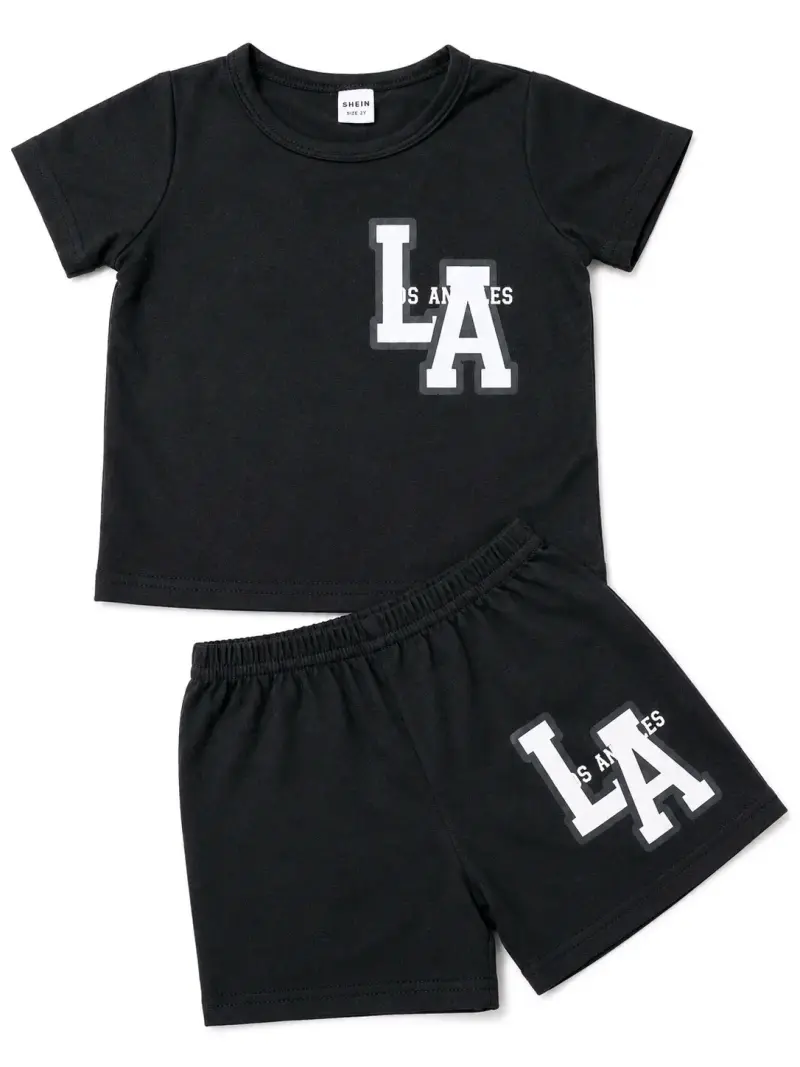 Conjunto infantil negro Shein LA