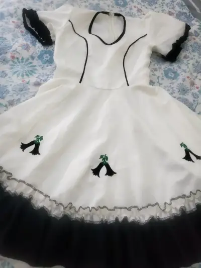 Vestido huasa chinita talla S con falso incluido - miniatura 1