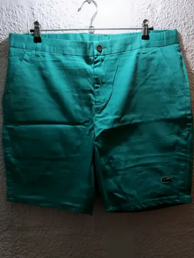 Shorts de hombre en colores rojo bordado - miniatura 3