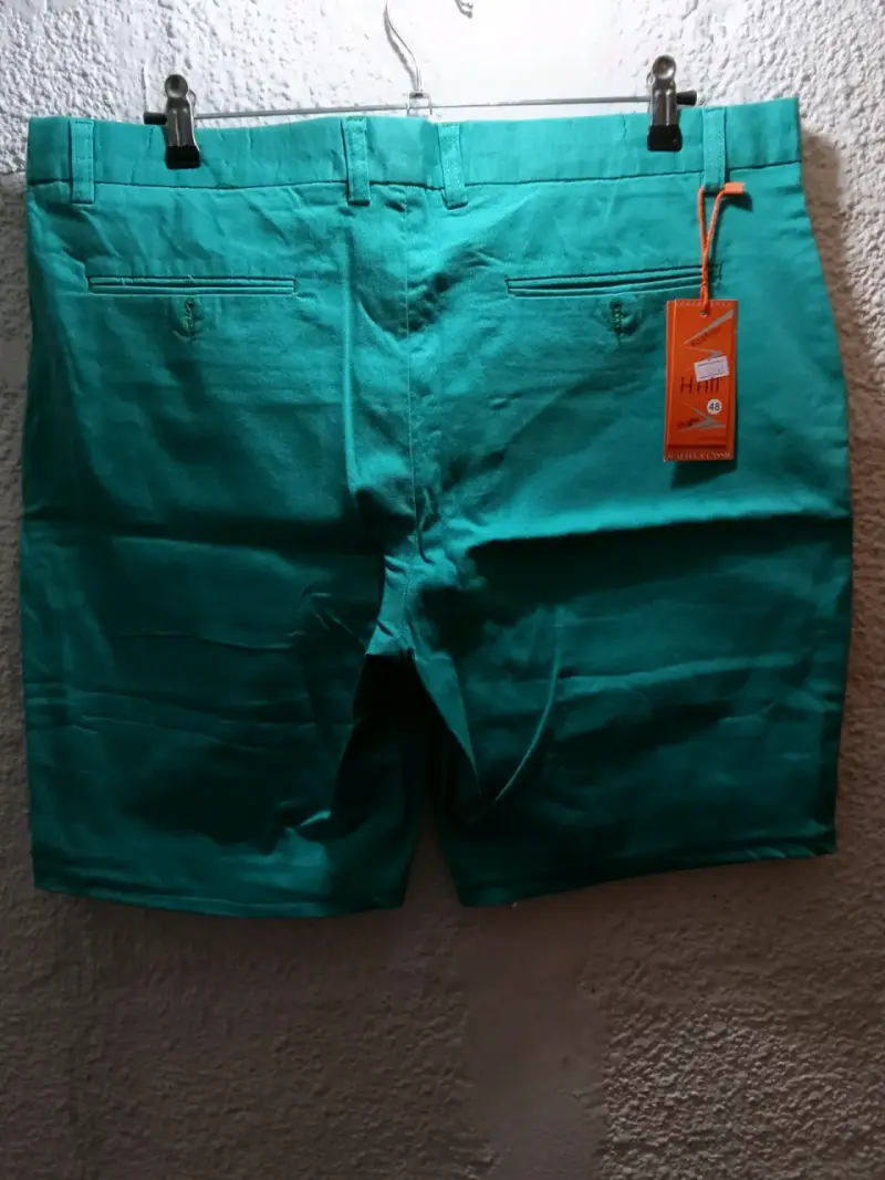 Shorts de hombre en colores rojo bordado - 4