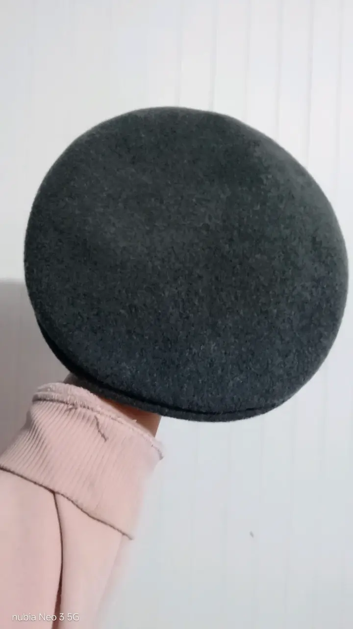 Boina de lana Kangol gris oscuro - 1