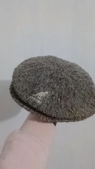 Boina de lana gris Kangol Marl Knit - miniatura 1