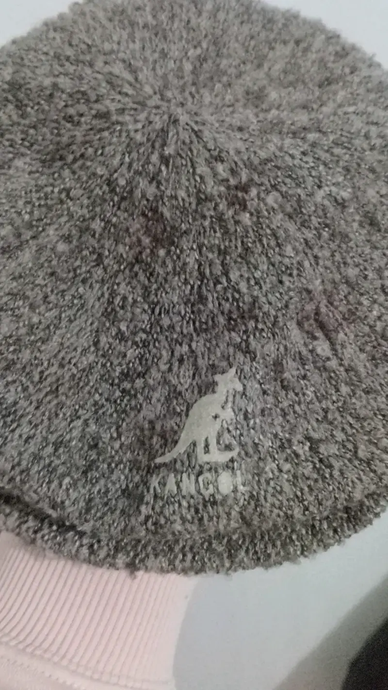 Boina de lana gris Kangol Marl Knit - 2