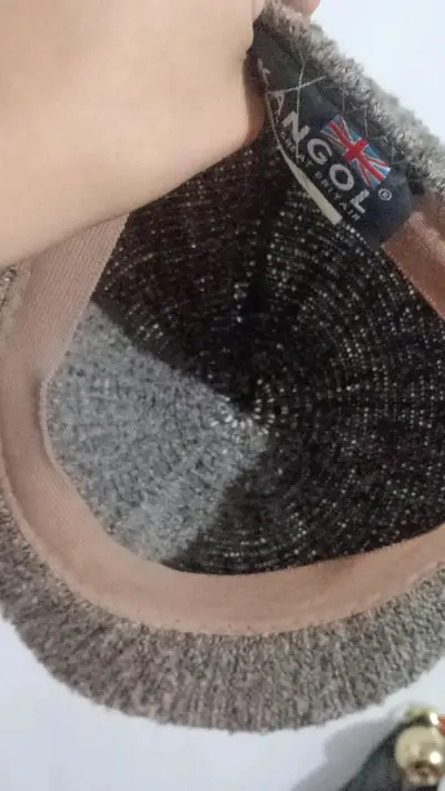 Boina de lana gris Kangol Marl Knit - miniatura 3