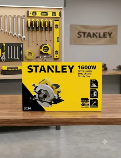 Sierra Circular Stanley 1600W SC16 - miniatura 1