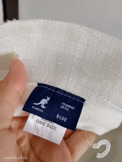 Sombrero Kangol de lino con bordado floral - miniatura 3