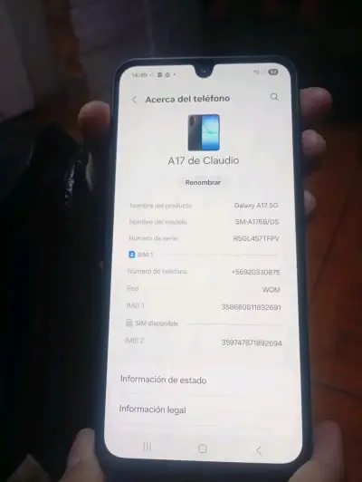 Samsung Galaxy A17 5G en buen estado - miniatura 1