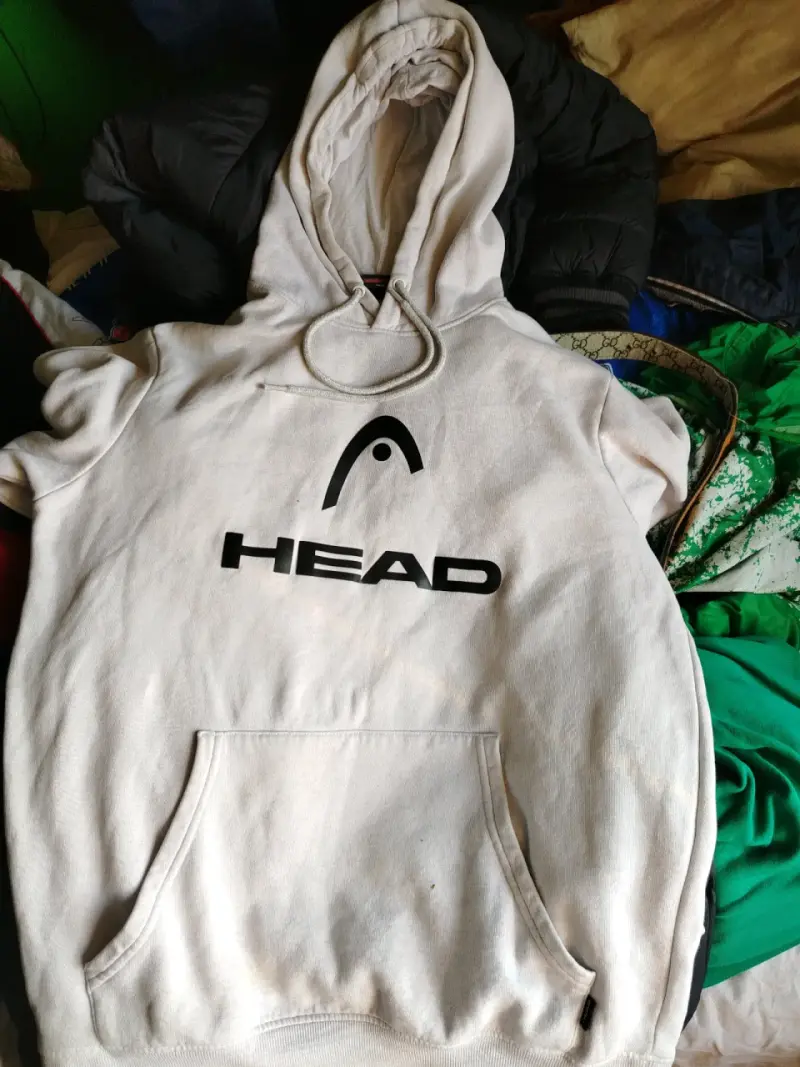 Polerón con capucha blanco marca Head