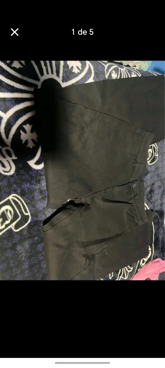 Pantalones negros acampanados para mujer - 1