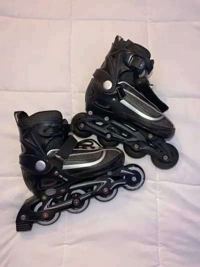 Patines en línea Hook negros ajustables - miniatura 1