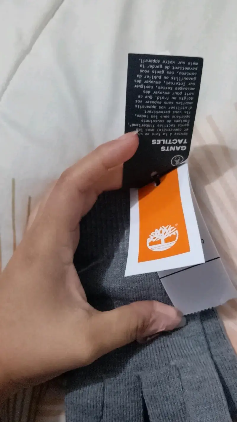 Guantes táctiles Timberland grises - 4