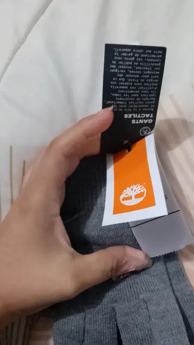 Guantes táctiles Timberland grises - miniatura 4