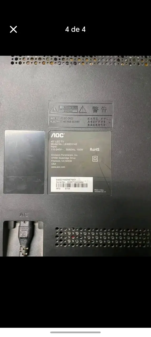 Televisor LED AOC 40 pulgadas en buen estado - 3