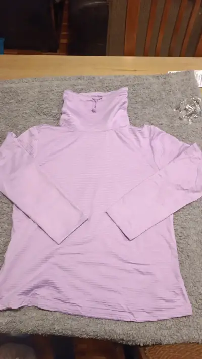 Polera deportiva morada, cuello alto Athletic Wo - miniatura 1