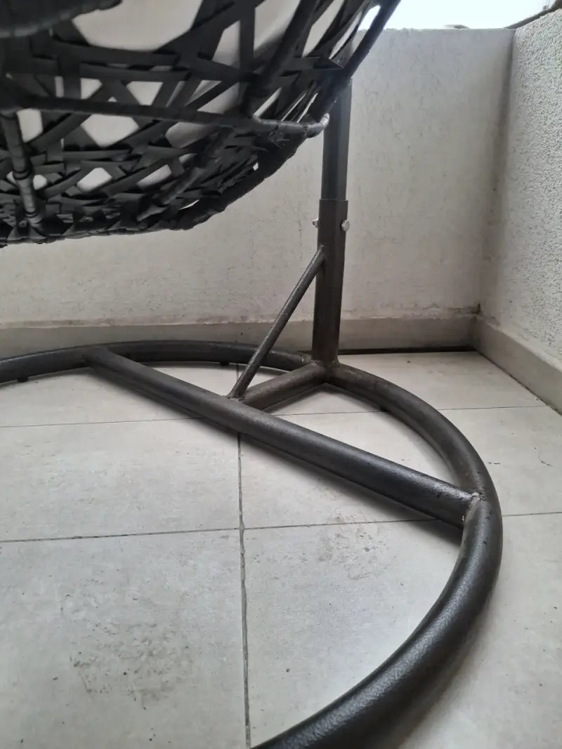 Sillón colgante de ratán sintético con - 3