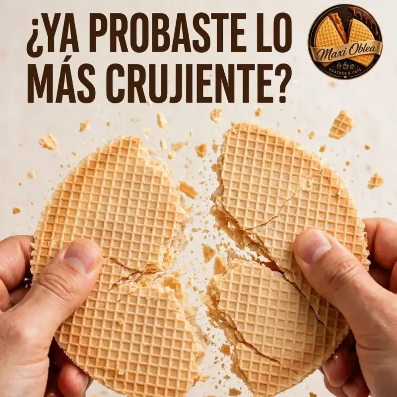 Maxi Obleas Galletas Tipo Barquillo 15 cm - 3