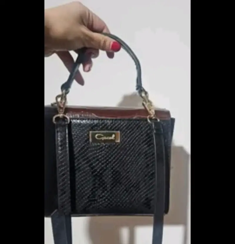 Cartera de mano elegante con diseño de cocodrilo - 3