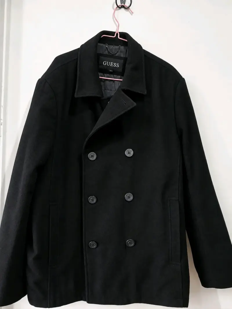 Abrigo negro Guess para hombre - 1