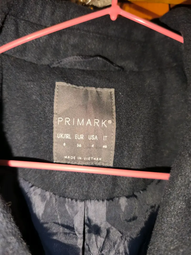 Abrigo negro de lana Primark para mujer - 2