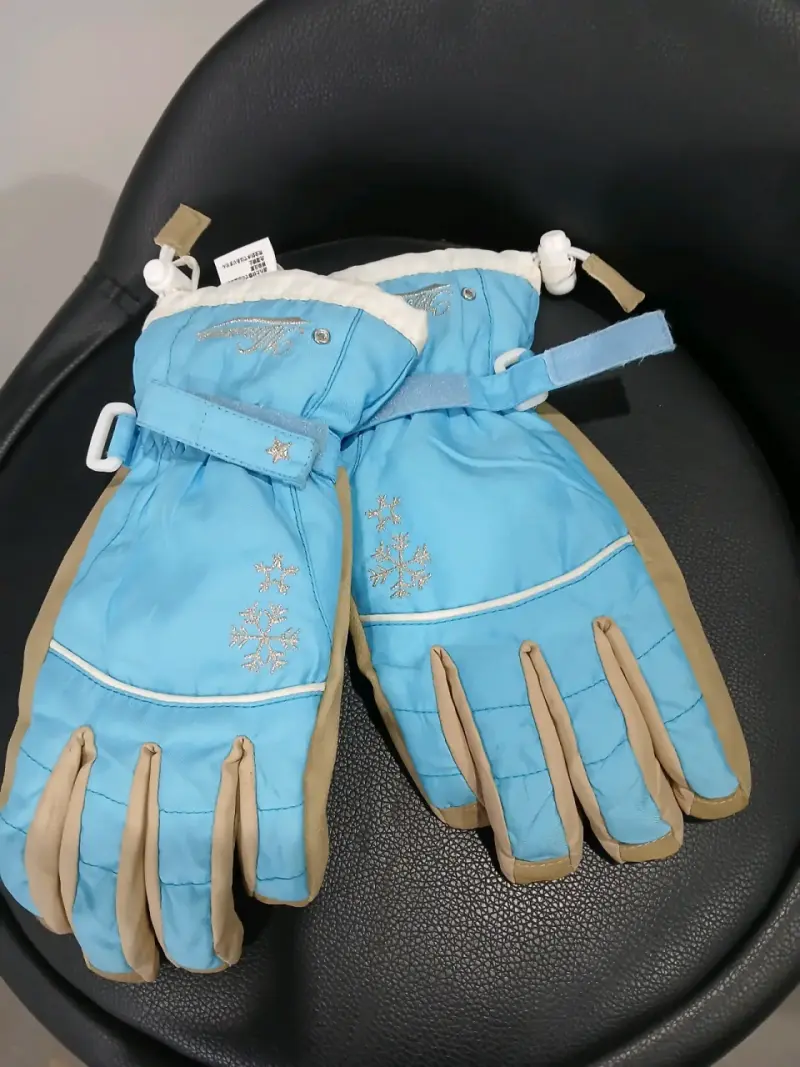 Guantes de esquí para niños color azul - 1