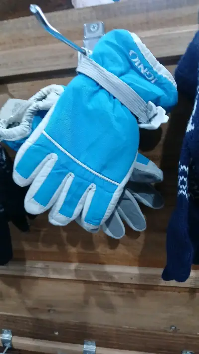 Guantes de esquí azules para niños Igino - miniatura 2