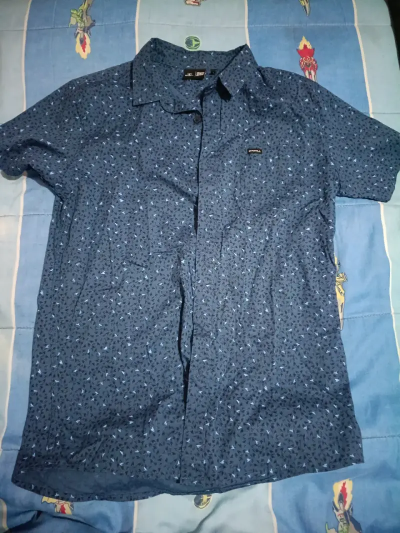 Camisa azul estampada para hombre O'Neill