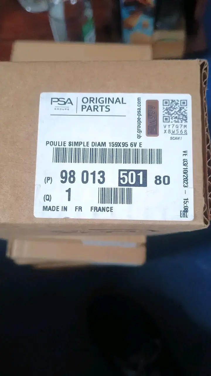 Polea simple PSA original 159x95 6V