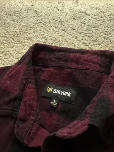Camisa de franela a cuadros Zoo York burdeo - miniatura 2