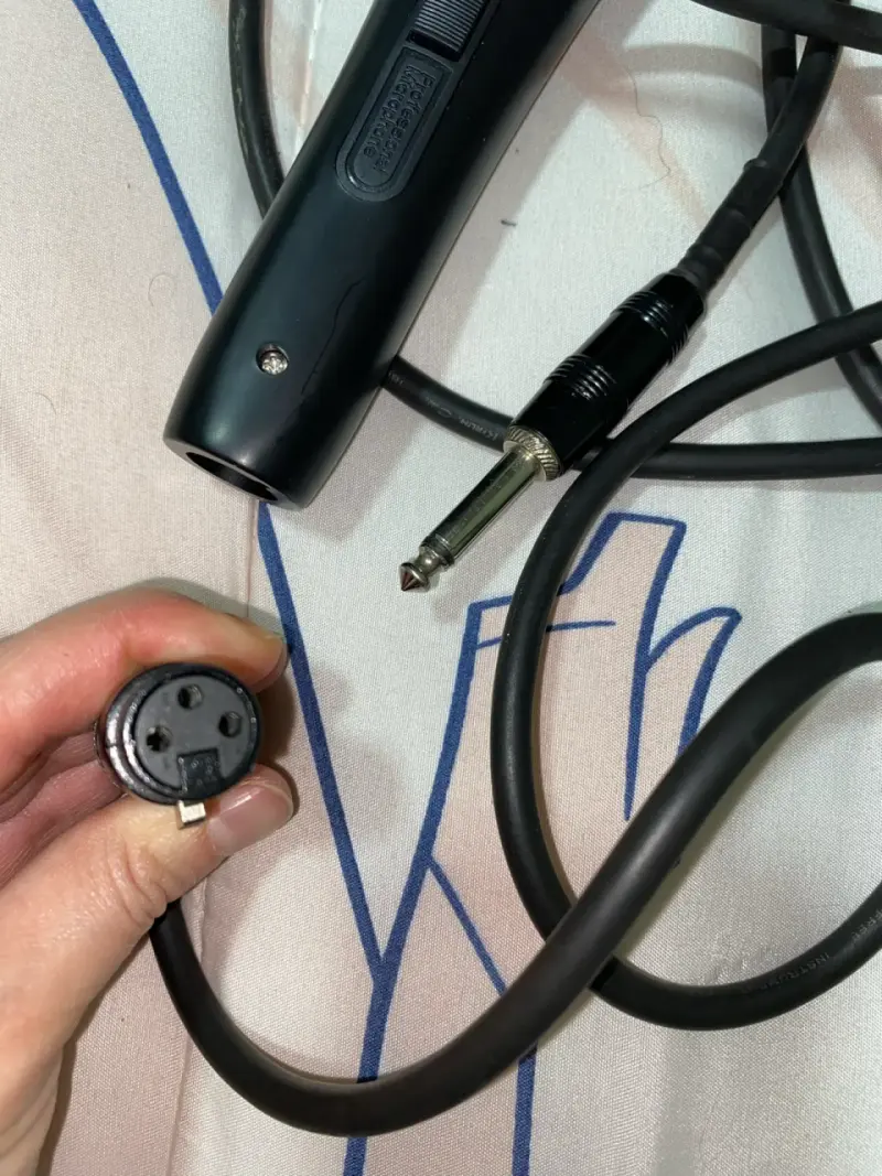 Micrófono dinámico con cable XLR a jack - 3