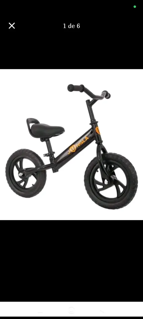 Bicicleta de Aprendizaje Negra Jungla Basic 12" - 1