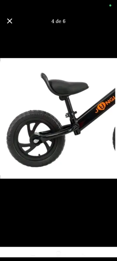 Bicicleta de Aprendizaje Negra Jungla Basic 12" - miniatura 2