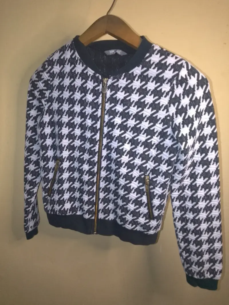Chaqueta infantil con diseño pata de gallo - 1