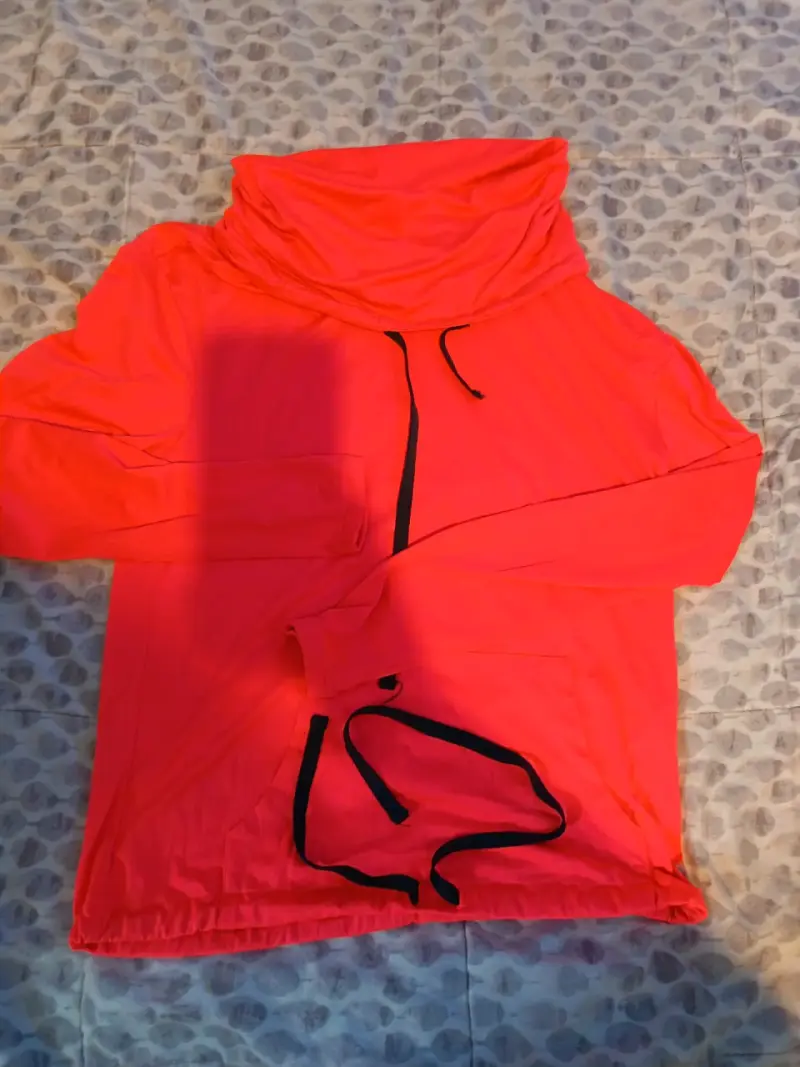 Polerón deportivo naranja con capucha Forever 21 - 1